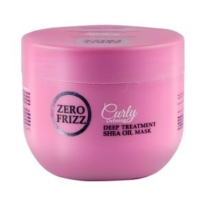 Zero Frizz Curly defining, With Shea Oil Deep Treatment Mask, This Exclusive Blend Of Shea Oil Plus, Argan Oil