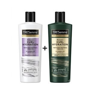 Tresemmé Botanix - Premium Curl Hydration Shampoo and Conditioner System 0% Parabens - 400 Ml Each