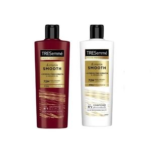 Tresemmé Keratin Smooth Power – Shampoo & Conditioner Set 400ml Each – 72H Frizz Control