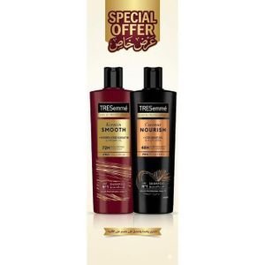1-218.jpg Tresemmé Ultimate Care Duo, Keratin Smooth Shampoo 400ml + Coconut Nourish Shampoo 400ml, Special Offer - الصورة 1