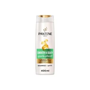 Pantene Pro-V Smooth And Silky Shampoo Sleeks Roughest Hair 400ml