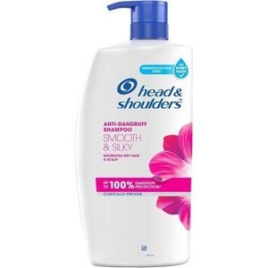 Head & Shoulders Smooth and Silky, Anti Dandruff Shampoo for Women & Men , 1 L