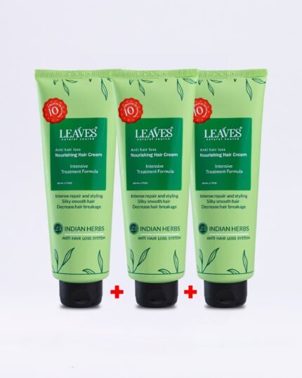 Leaves العلاج النهائي لهيشان الشعر 3 عبوات