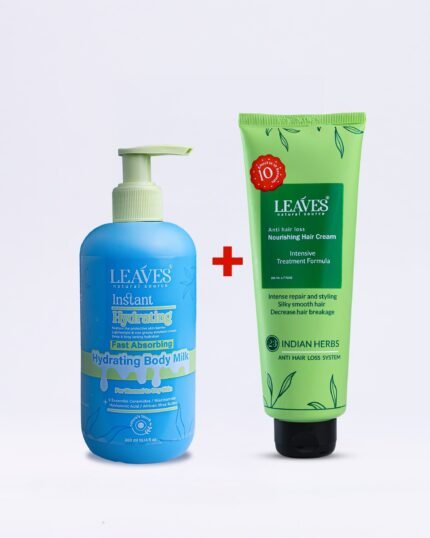 Leaves روتين ترطيب الشعر والجسم اليومي