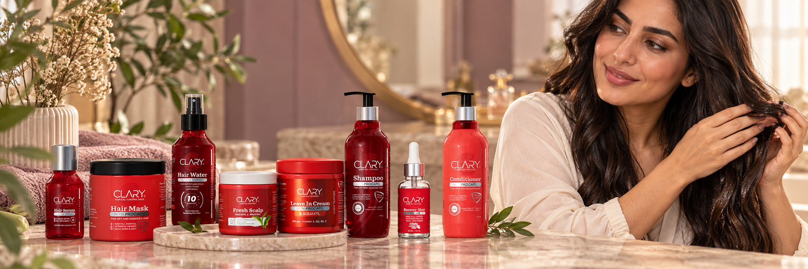 روتين العناية بالشعر المتكامل - Clary