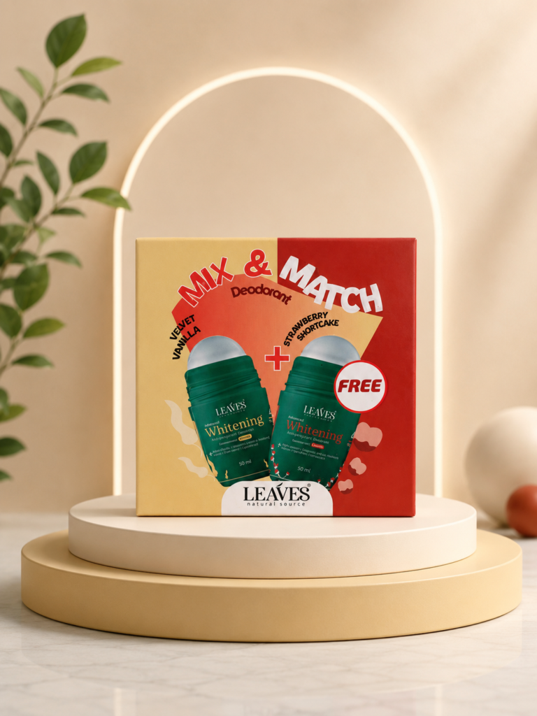 Leaves ليفز | ديودرنت بوكس | فانيليا & ستروباري شورت كيك