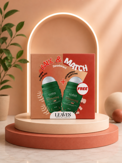 Leaves ليڤز | ديودرنت بوكس | وورم شوكليت & ستروبري شورت كيك