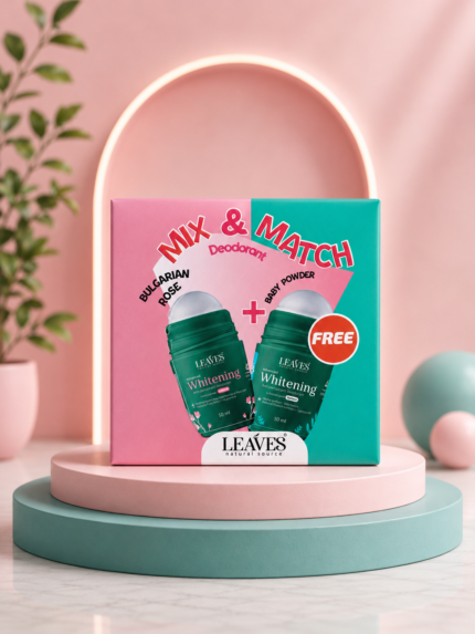Leaves ليفز | ديودرنت بوكس | بولجارين روز & بيبي باودر