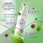 ⁦StarVille Femme Intimate Cleansing Foam Refresh 150 ml⁩ - الصورة ⁦4⁩