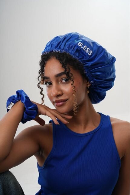 Bless Satin bonnet — Black