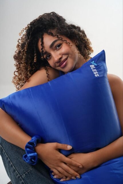 Bless Satin pillowcase — Silver