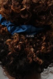 ⁦Bless Satin scrunchies — Pink Kashmir⁩ - الصورة ⁦2⁩