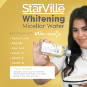 ⁦StarVille Whitening Micellar water 100 ml⁩ - الصورة ⁦2⁩