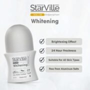⁦Starville Whitening Roll On Fragrance Free 60 ml⁩ - الصورة ⁦3⁩