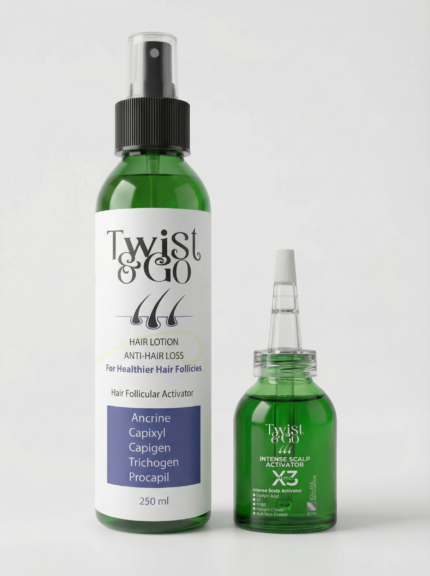 Twist & Go روتين تنشيط فروة الرأس وعلاج التساقط الكامل